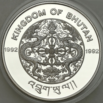 Bhutan. 300 ngultrum 1992 łyżwiarstwo – SREBRO