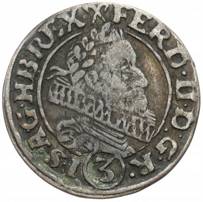 Śląsk, Ferdynand II. 3 krajcary 1630 HR, Wrocław