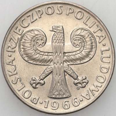 PRL. 10 złotych 1966 mała kolumna