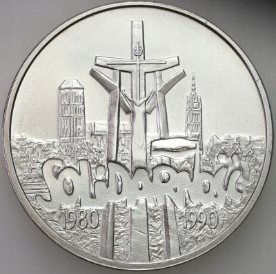 100.000 złotych 1990 Solidarność typ A – SREBRO