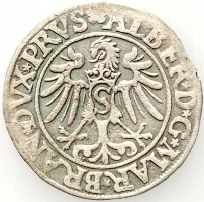 Prusy Książęce A Hohenzollern Grosz 1533 Królewiec