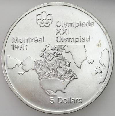 Kanada. 5 dolarów 1973 Igrzyska Montreal – SREBRO