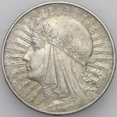 II RP. 10 złotych 1933 głowa kobiety