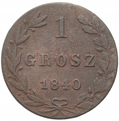 Polska XIX w./Rosja. 1 grosz 1840 MW, Warszawa