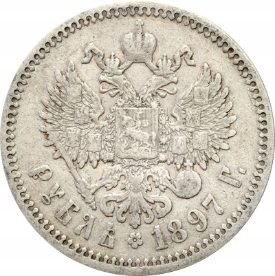 Rosja. Mikołaj II. 1 rubel 1897