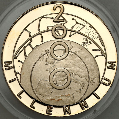 Turks i Caicos. 25 koron 2000 – SREBRO I ZŁOTO
