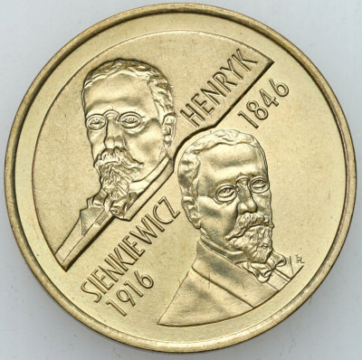 III RP. 2 złote 1996 Henryk Sienkiewicz - MENNICZE