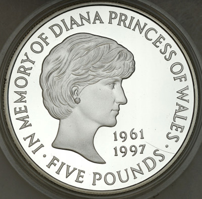 Wielka Brytania. 5 funtów 1999 Księżna Diana