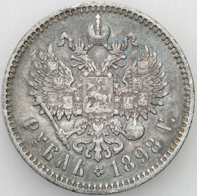 Rosja, Mikołaj II. Rubel 1898, * Paryż