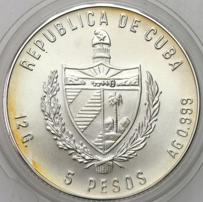 Kuba. 5 peso 1985 Iguana – SREBRO