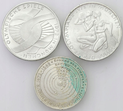 Niemcy. 5-10 marek 1972-1973 RÓŻNE– 3 szt
