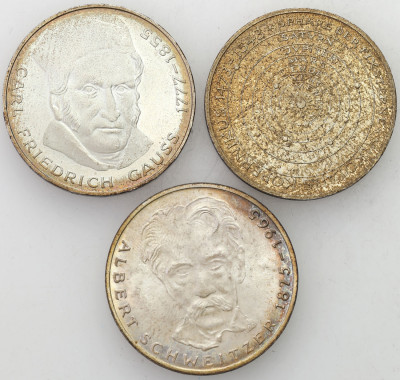 Niemcy. 5 marek 1973-1977. SREBRO – 3 szt