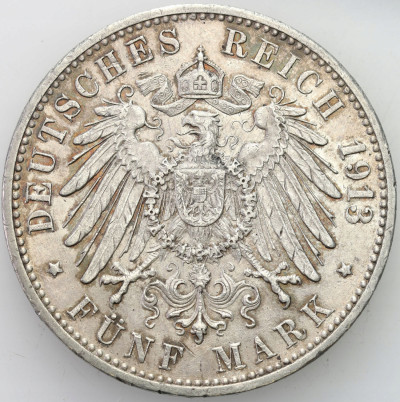 Niemcy, Badenia. 5 marek 1913 G, Karlsruhe