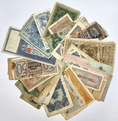 Świat, zestaw banknotów. RÓŻNE – 80 szt