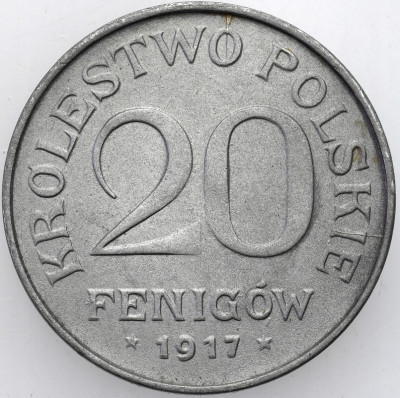 Królestwo Polskie. 20 fenigów 1917 - żelazo