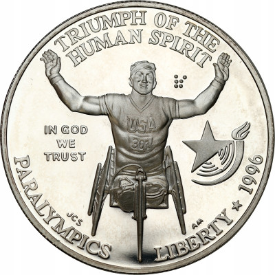 USA, 1 dolar 1996, Atlanta 1996, SREBRO