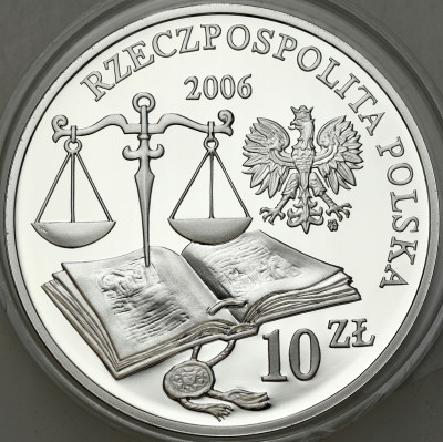 III RP. 10 złotych 2006 Statut Łaskiego – SREBRO