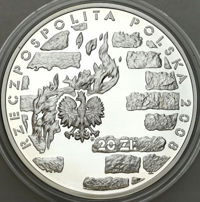 20 złotych 2008 Powstanie w Getcie W-wskim - SREBRO