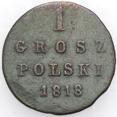 Polska XIX w. 1 grosz 1818 IB, Warszawa