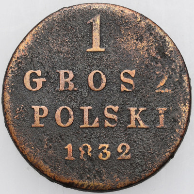 Polska XIX w./Rosja. Grosz 1832 KG, Warszawa
