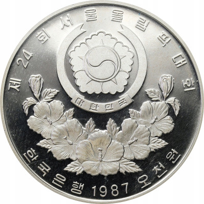 Korea Południowa 5000 wonów 1986 – SREBRO