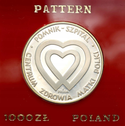 PRL. PRÓBA srebro 1.000 złotych 1986