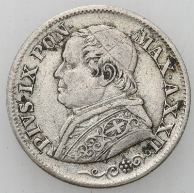 Watykan. Pius IX. 10 Soldi 1867 R
