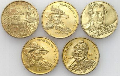 2 złote GN 1998-1999 RÓŻNE zestaw 5 sztuk