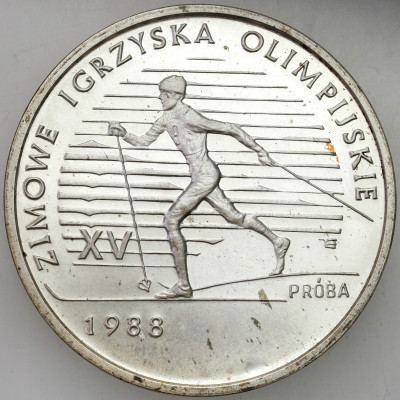 PRL PRÓBA Srebro 1.000 zł 1987 Zimowe Igrzyska