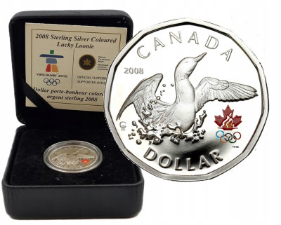 Kanada. Dolar 2008 Olimpiada Pekin 2008 – SREBRO
