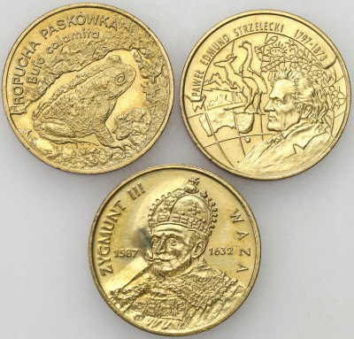 2 złote 1997-1998 RÓŻNE – 3 szt