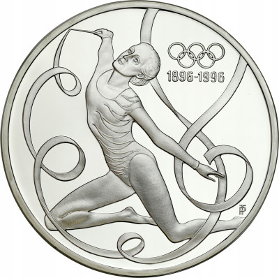 Austria 200 szylingów 1995 olimpiada - gimnastyka artystyczna - SREBRO