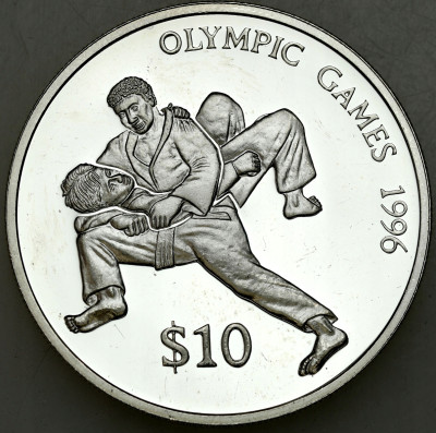 Fidżi 10 dolarów 1993 Olimpiada Atlanta 1996 - SREBRO