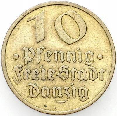 Wolne Miasto Gdańsk, 10 fenigów 1932