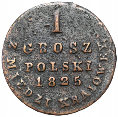 Grosz Polski z MIEDZI KRAIOWEY 1825 IB, Warszawa