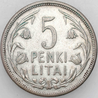 Litwa. 5 litów 1925 – SREBRO