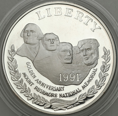 USA. 1 dolar 1991 Góra Rushmore – SREBRO