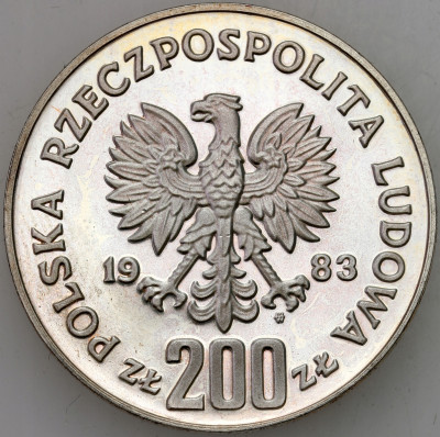 PRL PRÓBA srebro 200 złotych 1983 Odsiecz Sobieski