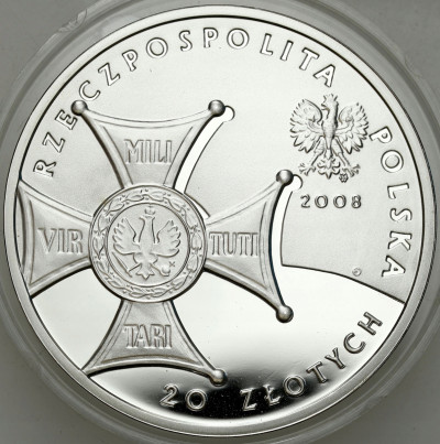 20 złotych 2008 90 rocznica Niepodległości- SREBRO