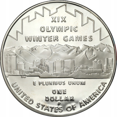 USA, 1 dolar 2002, Salt Lake City 2002, SREBRO