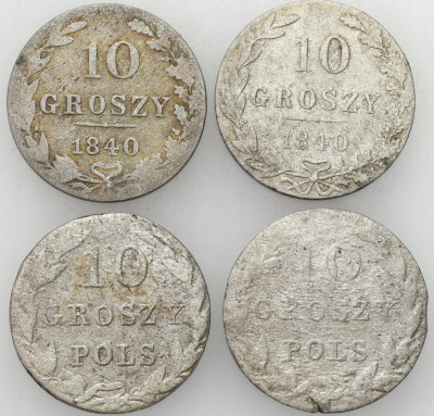 10 groszy 1816-1840 – 4 sztuki