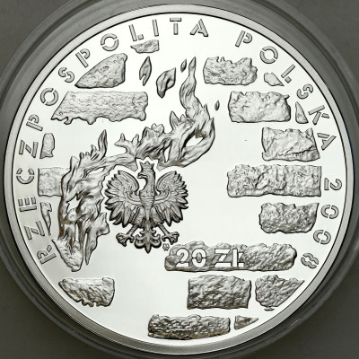 20 złotych 2008 Powstanie w Getcie W-wskim - SREBRO