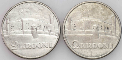 Estonia. 2 korony 1930, Tallinn SREBRO – 2 szt