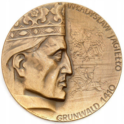 Medal. Władysław Jagiełło, GRUNWALD 1410 – BRĄZ