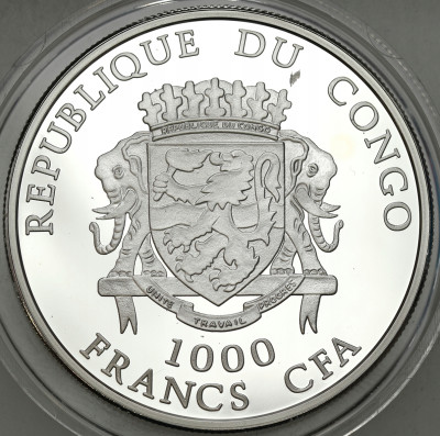 Kongo. 1.000 franków 2006 FIFA – SREBRO