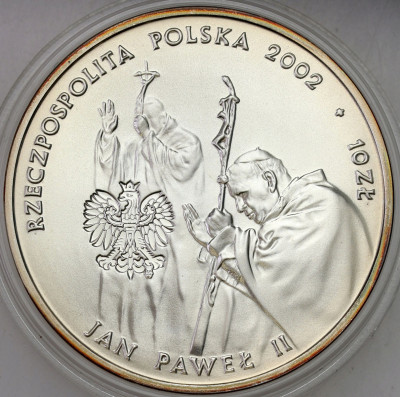 10 złotych 2002 JP II Pontifex Maximus – SREBRO