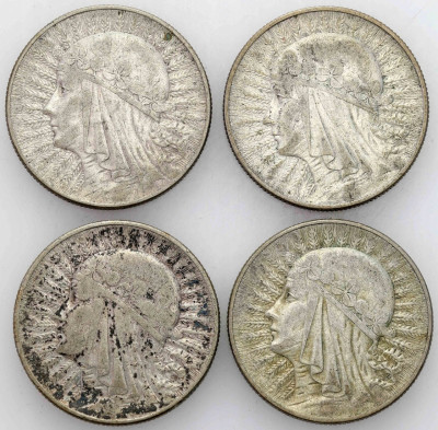 II RP. 5 złotych 1933-1934, 4 szt