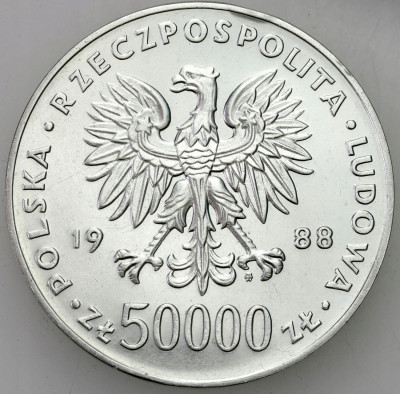 50.000 złotych 1988 Józef Piłsudski – SREBRO