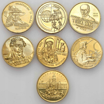 2 złote 1999, zestaw 7 monet