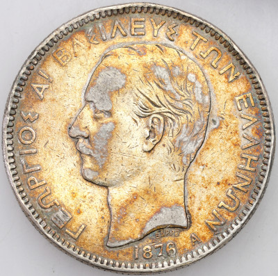 Grecja, Jerzy I, 5 drachm 1876